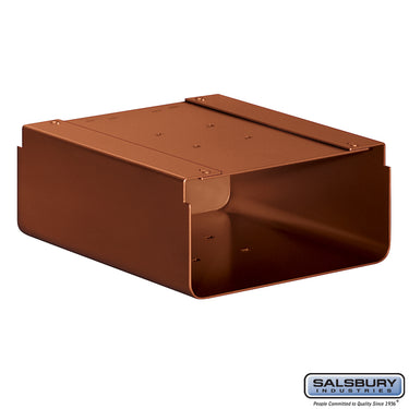 Newspaper Holder - for Designer Roadside Mailbox - Copper
